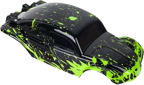 Miniatura 4 de SummitLink Cuerpo personalizado verde fangoso sobre negro compatible con 1/10 Slash 4x4 VXL 2WD Slayer RC coche o camión (camión no incluido)