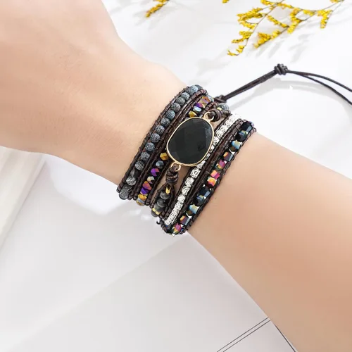 Miniatura 2 de Plumiss Colección de pulseras de cuentas curativas de piedra natural boho para mujer