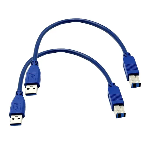 Miniatura 8 de Seadream Cable de impresora USB 3.0 en ángulo; paquete de 2 cables de 1 pie/11.8 in SuperSpeed USB 3.0 A macho de 90 grados en ángulo recto a USB