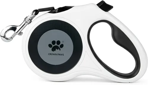 Miniatura 10 de Correa retráctil de 16 pies para perros extra grandes de hasta 130 libras, cinta de nailon sin enredos, color negro Dan24 XL
