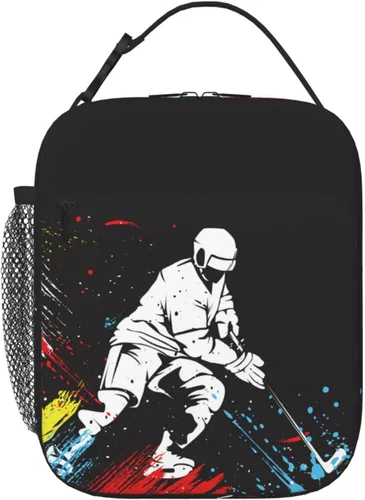 Miniatura 14 de Lonchera Deportiva con Estampado de Fútbol, Bolsa de Almuerzo Aislada Azul para Niños, Adolescentes, Niños y Niñas, Bolsa de Almuerzo Reutilizable