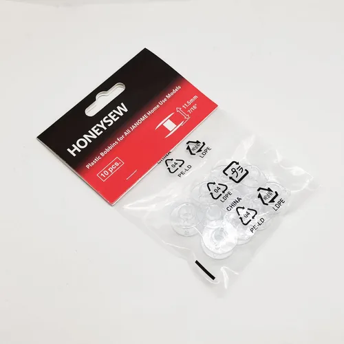 HONEYSEW 10 bobinas de plástico para todos los modelos de uso doméstico Janome (1 pieza (10 unidades)