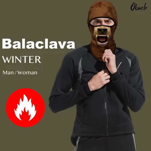 Miniatura 87 de Obacle Pasamontañas para hombres y mujeres, para invierno, clima frío, esquí, ciclismo, caza