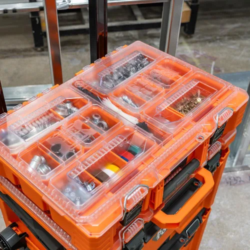 Miniatura 9 de Klein Tools 54806MB MODbox - Caja de compartimento alto, organizador de herramientas de ancho completo, caja de herramientas de piezas pequeñas