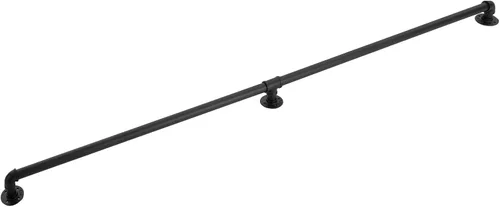 Miniatura 13 de Barandilla de metal para escaleras, barandilla de escalera de tubo de hierro galvanizado de 12 pies, barandilla de escalera de metal, barandilla
