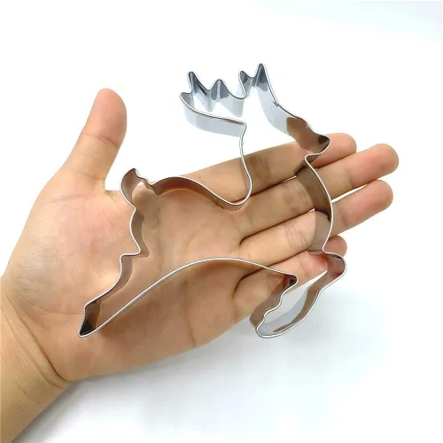 Miniatura 4 de LILIAO Cortador de galletas de reno de Navidad - 3.9 x 4.3 pulgadas - Acero inoxidable