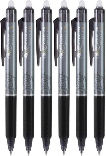 Miniatura 3 de PILOT FriXion Ball Clicker - Bolígrafo retráctil de tinta de gel borrable, punta extrafina, 0.020 in, tinta turquesa, 6