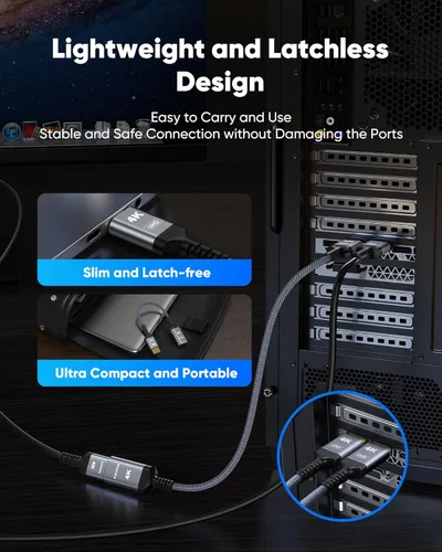 Miniatura 8 de Highwings Adaptador de DisplayPort 4K a HDMI, Unidireccional DP 1.2 de Computadora a Pantalla HDMI 2.0, Adaptador de DisplayPort a HDMI
