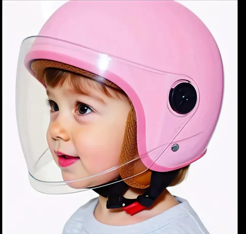 Miniatura 8 de Casco de motocicleta eléctrico retro para niños y jóvenes 3/4 medio, lindo casco de media cara abierto para niños, aprobado por DOT, casco
