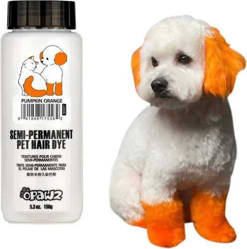 Miniatura 8 de OPAWZ Tinte para pelo de perro semipermanente, tinte para perros con pigmento de grado alimenticio, tinte para mascotas no tóxico para perros, gatos