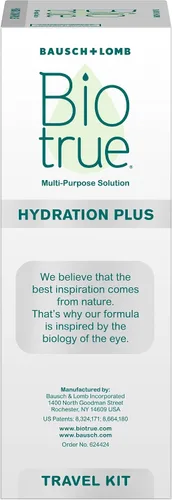 Miniatura 4 de Biotrue Solución de lentes de contacto, solución multiusos para lentes de contacto suaves, estuche de lente incluida, tamaño de viaje de 2 onzas