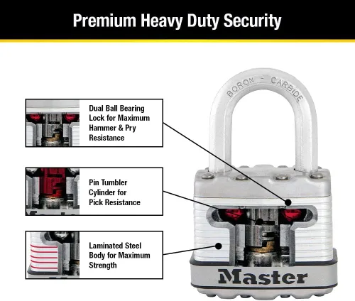Miniatura 5 de Master Lock M1XD Magnum - Candado resistente con llave, 1 paquete