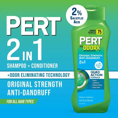 Miniatura 3 de Pert Plus Champú 2 en 1 + Acondicionador Control de la caspa 25.40 oz (Paquete de 5)