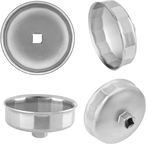 Miniatura 4 de Jetech Llave de tapa de filtro de aceite de 3.543 in x 15 flautas, herramienta de extracción de enchufe tipo cartucho con 15 flautas y 3.543 in