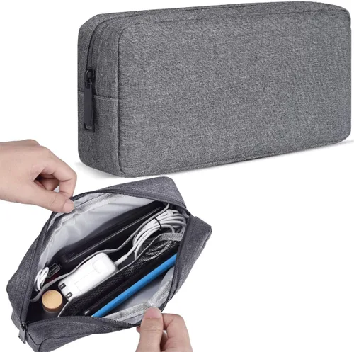 Miniatura 7 de CAAORDKSO Organizador de Electrónicos Estuche de Viaje, Organizador de Cables Bolsa Organizadora de Cables de Viaje Impermeable Portátil Estuche