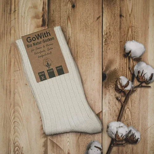 Miniatura 10 de GoWith 4-5 pares de calcetines unisex naturales 97% algodón, cómodos, cómodos, transpirables, sin costuras, calcetines casuales para hombres