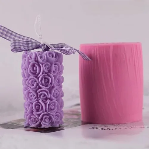 Miniatura 15 de Velas de burbujas antiadherentes, moldes de silicona en forma de cubo de aromaterapia 3D, cera de jabón, molde de silicona para hacer velas de cera