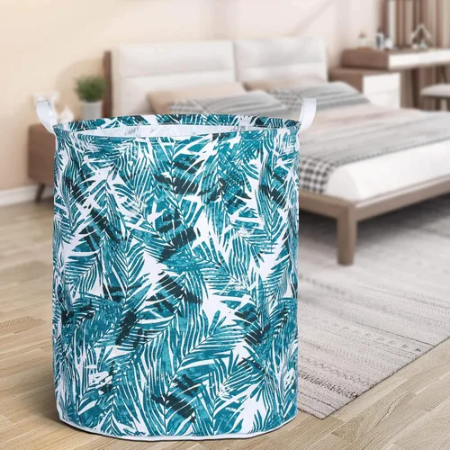 Miniatura 3 de Merdes - Cesta plegable impermeable de 19.7 pulgadas, cesta de ropa sucia, organizador de almacenamiento de lino para colección de juguetes