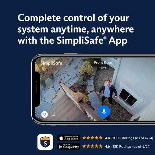 Miniatura 8 de SimpliSafe - Sistema de seguridad para el hogar con cámaras exteriores inalámbricas de 7 piezas - Supervisión profesional opcional 24/7 - Sin