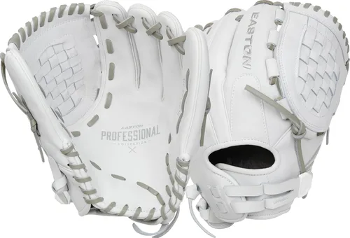 Miniatura 21 de Easton Guantes de sóftbol de lanzamiento rápido de la colección profesional Tamaños 11.5" - 13" Múltiples estilos Tela tejida dividida