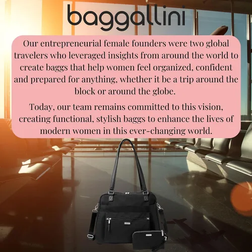 Miniatura 8 de Baggallini Overnight Expandable Laptop Tote with RFID Phone Wristlet