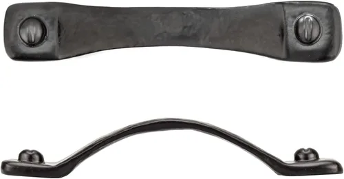 Miniatura 2 de Richelieu Hardware BP9464128900 Sheffield Collection - Tirador arqueado tradicional de centro a centro, color negro mate, para puertas de granero