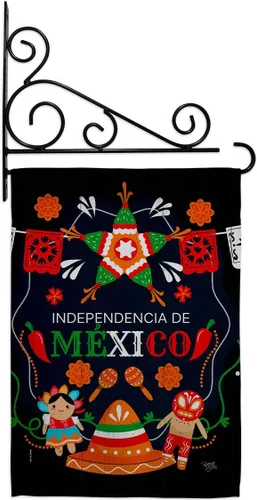 Miniatura 10 de Nacionalidad Independencia De México Bandera de Jardín Nación Regional Internacional Mundo País Área Particular Pequeña Decoración Regalo Patio Casa
