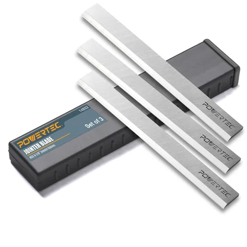 Miniatura 8 de POWERTEC Cuchillas de ensamblador de 6 pulgadas para Delta 37-190 37-195 37-205 37-220 37-275X, Jet JJ-6CS Jointer, repuesto para cuchillos Delta