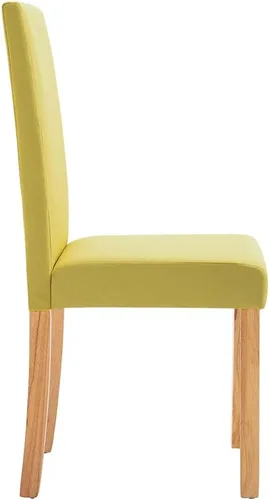 Miniatura 6 de 2-Pack Black Fabric Dining Chairs with Rubber Wood Frame, Modern Farmhouse Accent Chairs for Kitchen Dining Room, Comfortable Upholstered Seats