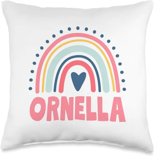Idea Regalo Personalizzata con Nome Gifts Idea Ornella Name Custom Woman Myth Legend - Almohada para fiesta de cumpleaños, 16 x 16 pulgadas,