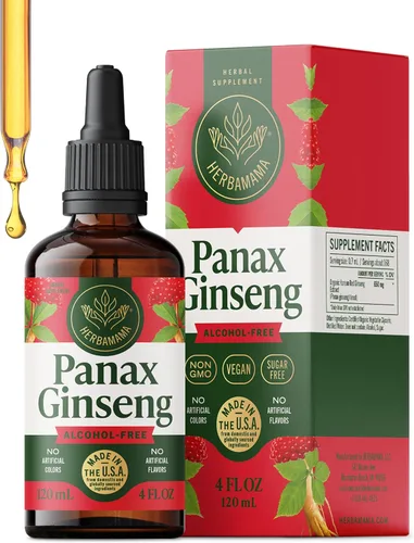 Miniatura 12 de HERBAMAMA Panax - Tintura de raíz de ginseng – Apoyo energético vegano con extracto de ginseng rojo coreano gotas líquidas – Suplemento de apoyo