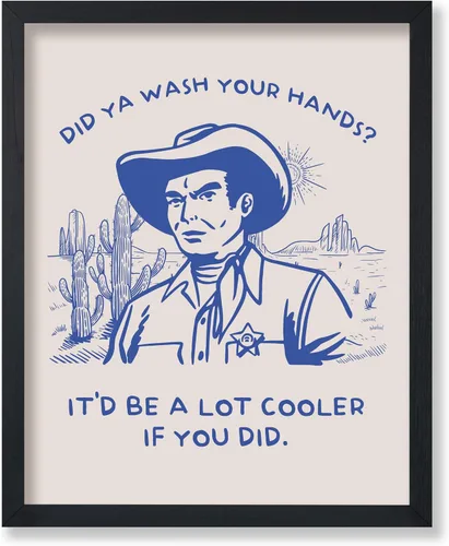 Miniatura 61 de Poster Master Póster de You've Yeed Your Last Haw, estampado retro de vaquero azul, arte occidental, arte moderno, arte del salvaje oeste, regalo