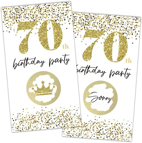Miniatura 13 de REWIDPARTY Tarjetas de juego para rascar para fiesta de cumpleaños número 50 de oro blanco (32 unidades) tarjetas de rascar para fiesta de 115B