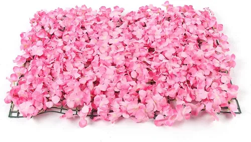Miniatura 30 de Paneles de flores artificiales para decoración de pared, 6 piezas de rosas falsas, peonía, eucalipto, telón de fondo de pared de rosas para fiesta 6