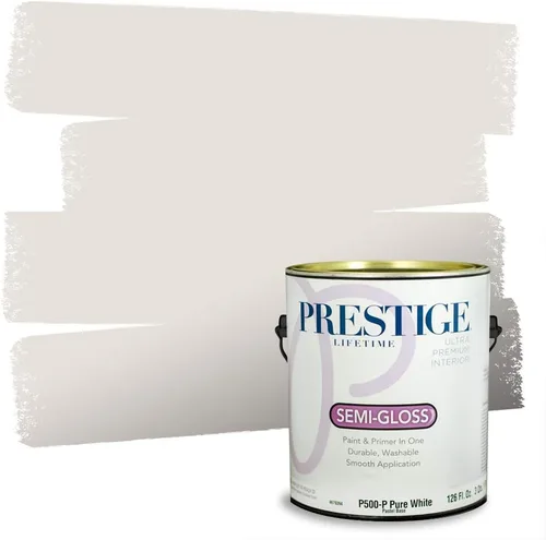 Miniatura 55 de PRESTIGE Paints - Pintura interior e imprimación en uno, 1 galón, cáscara de huevo, pimienta envejecida
