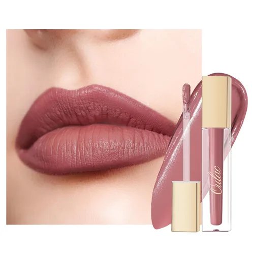 Miniatura 39 de Oulac Lápiz labial rojo líquido mate para mujer, lápiz labial de larga duración, impermeable, sin transferencia, fórmula cremosa de alta 【M08 1000