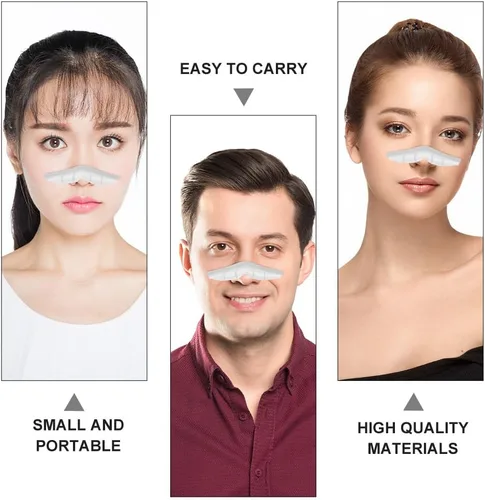 Miniatura 7 de Healifty 20 almohadillas de puente de nariz antiniebla para máscaras faciales, tiras de sellado de silicona para evitar que los anteojos se empañen