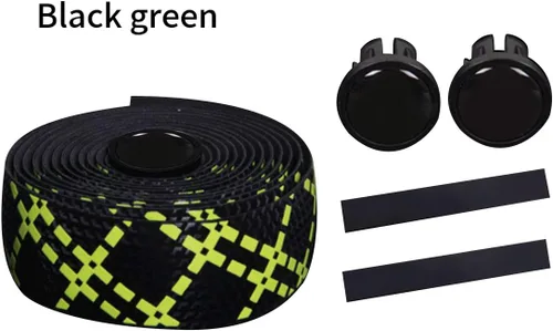 Miniatura 4 de 2 rollos de cintas de manillar de bicicleta de gel de sílice con tapones de barra para bicicleta de carretera montaña ciclismo