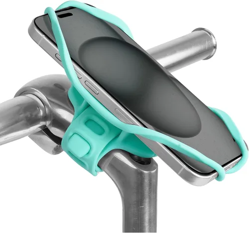 Miniatura 8 de Bone Bike Tie 5, soporte de teléfono celular para manillar, soporte de silicona sin arañazos con diseño antideslizante y absorbente de golpes, Negro