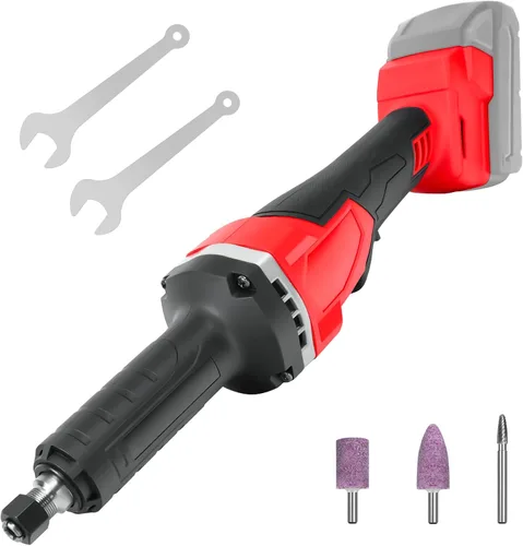 Amoladora inalámbrica para batería Milwaukee de 18 V, amoladora sin escobillas, mandril de 1/4 pulgadas, motor de potencia de 25000 RPM para moler,