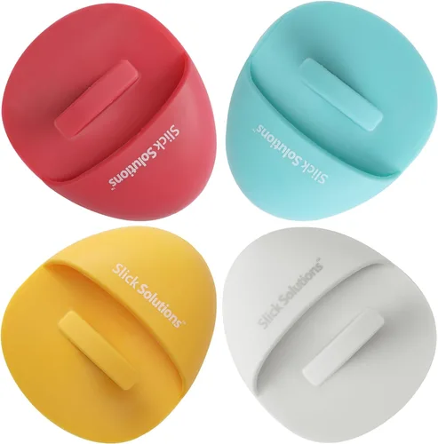 Miniatura 10 de Slick- Cepillo de limpieza facial de silicona, paquete de 4, exfoliante facial de silicona, exfoliante facial, limpiador facial para cepillo