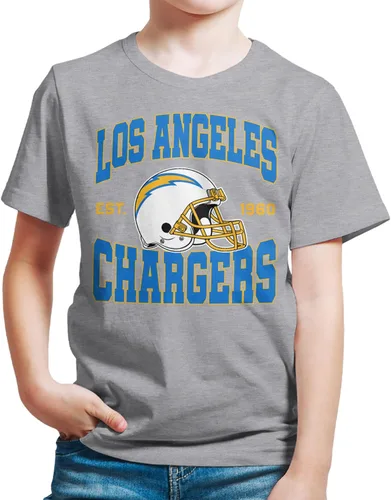 Miniatura 21 de Junk Food Clothing x NFL - Casco de equipo - Camiseta de manga corta para niños y niñas con licencia oficial de la NFL