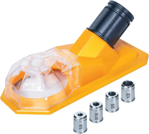 Miniatura 10 de POWERTEC Kit de manguera para herramientas eléctricas con manguera de vacío de 10 pies, 2 adaptadores de cambio rápido y acoplador roscado, kit