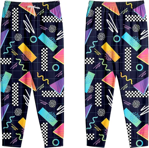 Miniatura 5 de Pantalones deportivos de moda estilo de los años 80 para hombre, pantalones deportivos divertidos para hombre, pantalones deportivos casuales