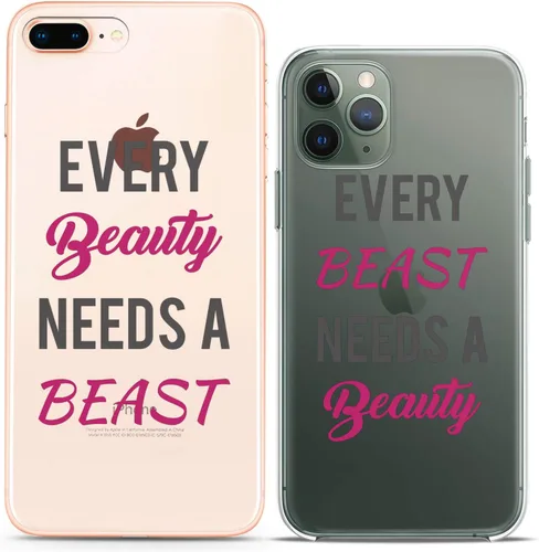 Miniatura 16 de Fundas a juego para parejas compatibles con iPhone 16 15 14 13 12 11 Pro Max Mini Xs X 6s 8 Plus 7+ Xr 10 SE 5 Nightmare Undead Couple Forever