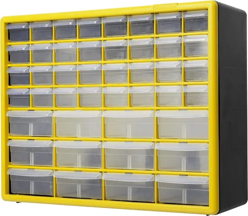Miniatura 9 de Akro-Mils 10144, Gabinete de almacenamiento con 44 cajones de plástico para organización de garaje, organizador de cuentas, almacenamiento