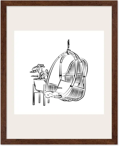 Miniatura 56 de Poster Master Póster de peonías – Estampado de flores retro – Ilustración floral – Ilustración en blanco y negro – Diseño de línea y abstracto