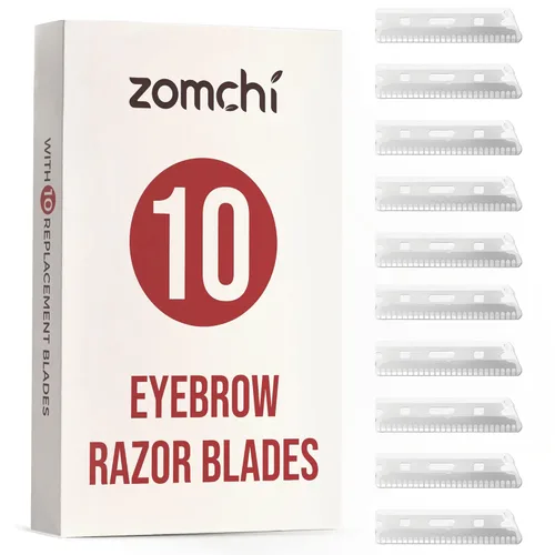 Miniatura 14 de ZOMCHI Maquinilla de afeitar para cejas, afeitadora facial para mujeres y hombres, recortadora de cejas con cubierta de precisión, afeitadora facial