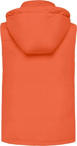 Miniatura 2 de wantdo Chaleco de invierno cálido para hombre, chaleco acolchado a prueba de viento con capucha