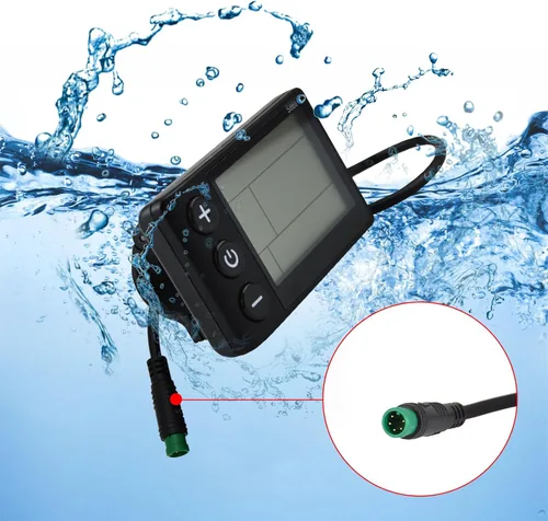 Miniatura 4 de Medidor de pantalla LCD de bicicleta eléctrica S866, 24V 36V 48V Ebike Pantalla LCD Panel de control inalámbrico Velocímetro de bicicleta odómetro